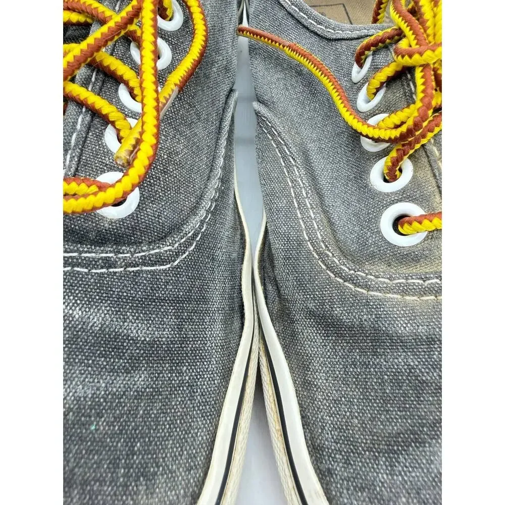 Vans Authentic Unisex Men’s 8 Women’s 9.5 Gray Canvas Low Top Skate Shoes